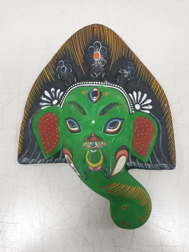 Masque mural ganesh ceramique - masque,