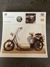 CARTE FICHE MOTO collection