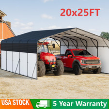 20x25FT Metal Carport with LED