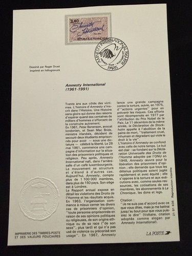 Encart philatélique 1er jour - encart,