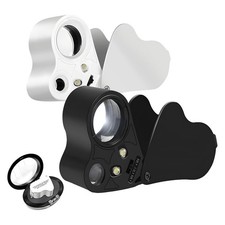 Loupe de Bijoutier 30X 60X, Loupe Oculaire de Bijoutier Éclairée, Loupes de4715