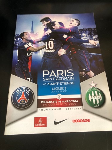 Rare programme officiel psg - rare,