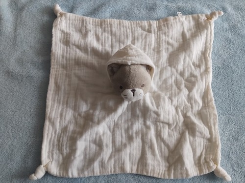 Doudou plat chat gris - chat, lange