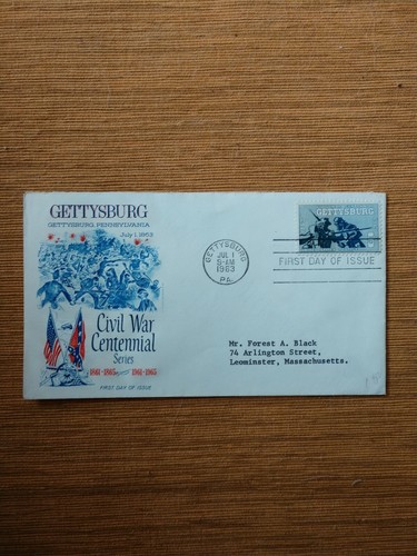 First day issue gettysburg - first, of