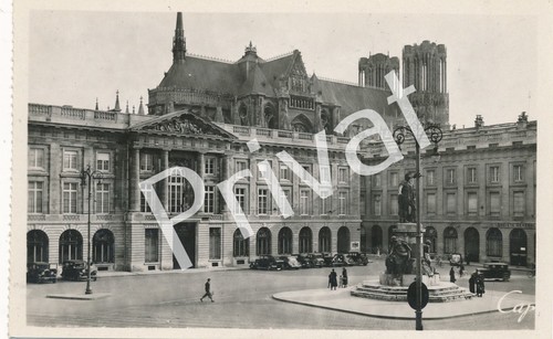 Carte postale historique reims - carte,