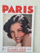 Ancienne revue charme PARIS MAGAZINE #23 juillet 1933 Marjorie King