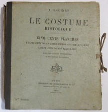 RACINET LE COSTUME HISTORIQUE 1876 ANTIQUITE CLASSIQUE EGYPTE GRECE 24 PLANCHES