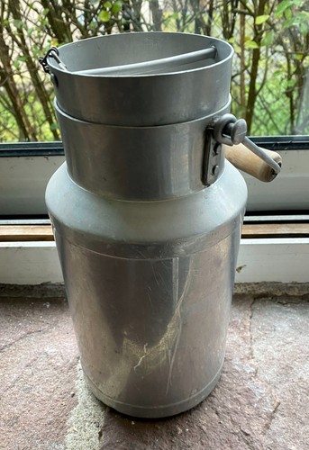 Pot lait aluminium avec - pot,