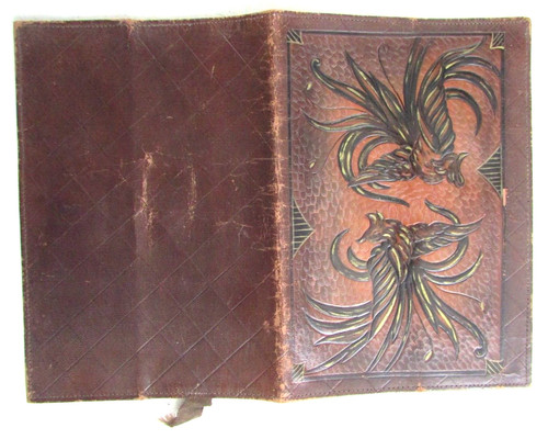 Protège livre peau cuir - en,