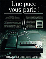 publicité Advertising  0123 1989 téléphone modulo-phone répondeur enregistreur
