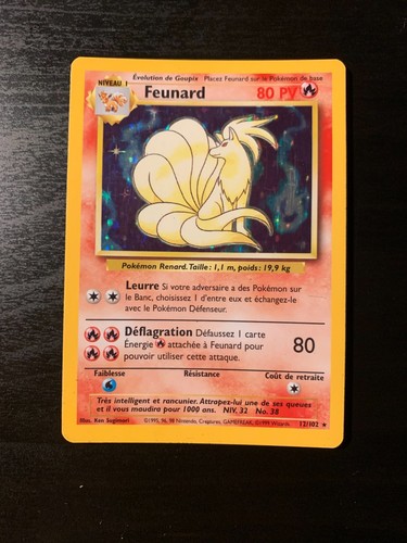 Carte pokémon feunard - pokémon,
