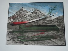 Rare Lithographie Originale