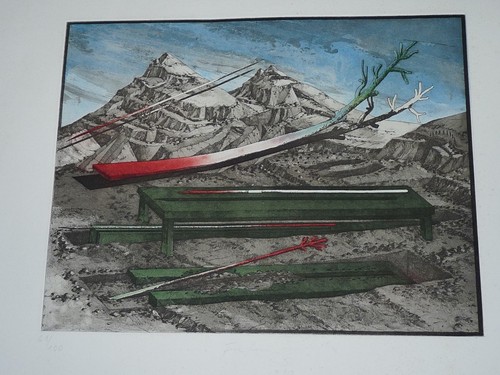 Rare lithographie originale - lithographie,