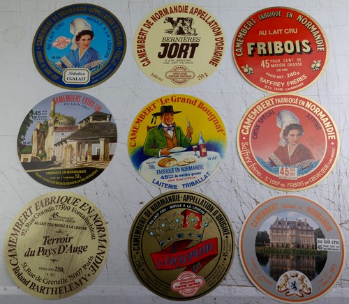 Lot étiquettes anciennes - lot, 9