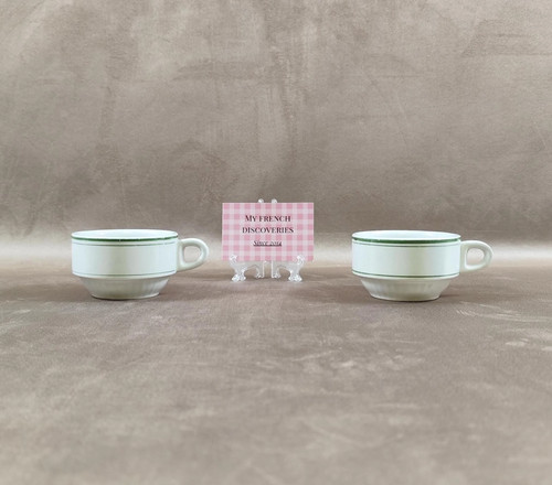 Paire tasses anciennes - paire,