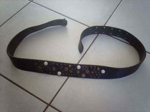 Ceinture ikks cuir - cuir, noir