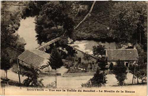 Cpa nontron vue sur vallée - nontron-vue,