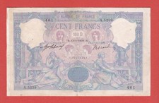 (Ref: A.461 ) BILLET 100 FRANCS BLEU ET ROSE 13/01/1909  (TTB-)  DATE TRÈS RARE 