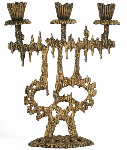 Ancien bougeoir candélabre