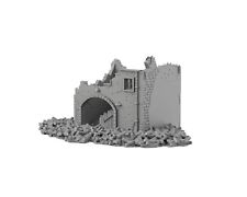 RUINED GARAGE 02 RUINES 3D PRINTED Décor Wargame Terrain Bolt Action WWII
