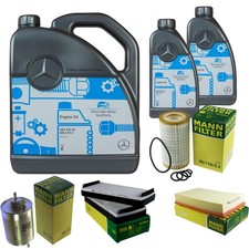 MANN-FILTER Inspection set Huile moteur 7L 5W-40 MB 229.5 pour Mercedes Classe E