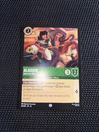 Carte disney lorcana aladdin - carte,