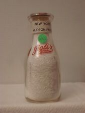 TRPP Milk Bottle Jigli Jigli's Dairy Farms Hudson Falls NY 1942 EMBOSSED & PYRO