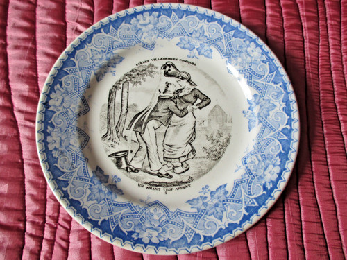 Ancienne assiette parlante - ancienne,