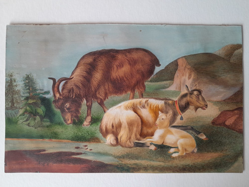 Peinture ancienne 19ème - ancienne,