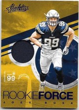 JOEY BOSA 2016 PANINI ABSOLUTE ROOKIE FORCE WORN JERSEY - R00KIE