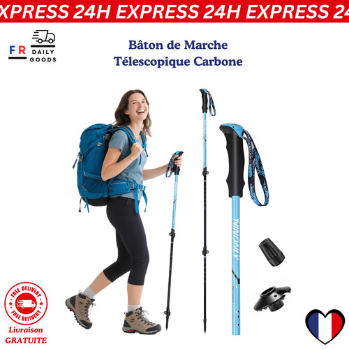 Bâton marche télescopique - de,