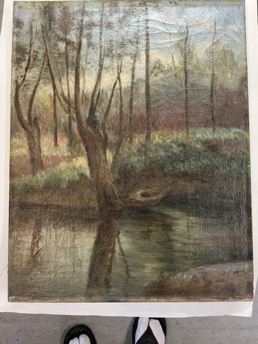Huile sur toile - huile,