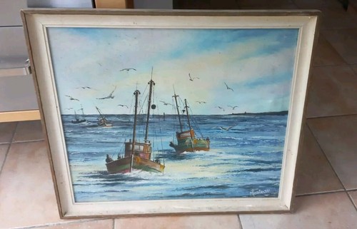 Ancienne toile peinture - toile,