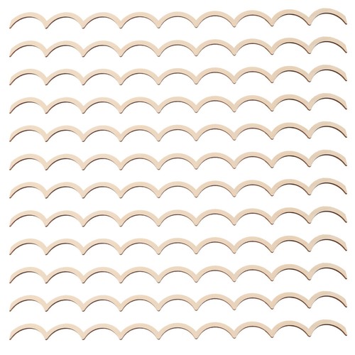 Pcs moulure bois lisse - 30,