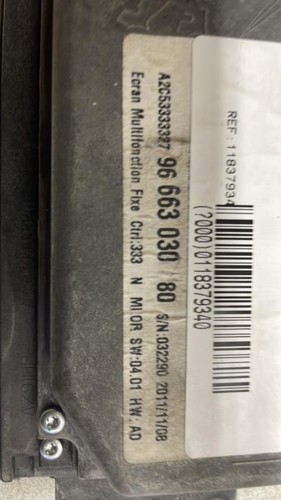 Ecran gps citroen phase 1 - 2,