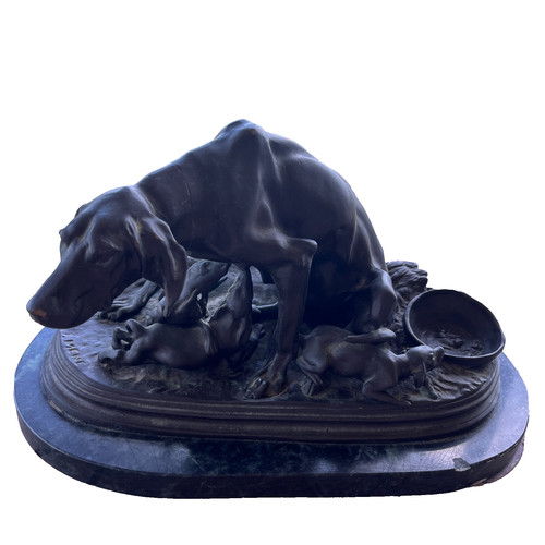 Mene bronze sculpture - p,