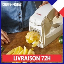Trancheuse Coupe Frites Pomme De Terre Légume avec 2 Lames Socle Antidérapant