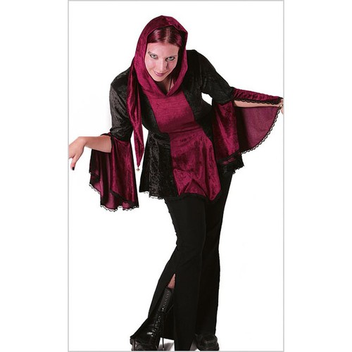 Capuche tunique velours - tunique,
