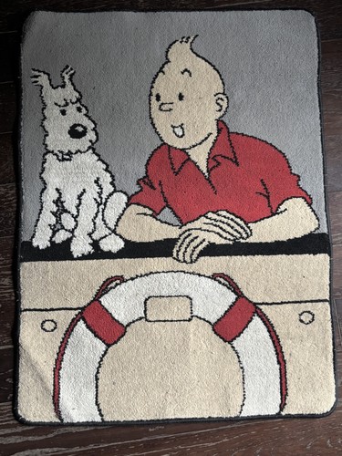 Ancien tapis tintin milou - tintin, et