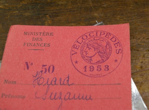 1953 ancienne vignette fiscale - 1953,