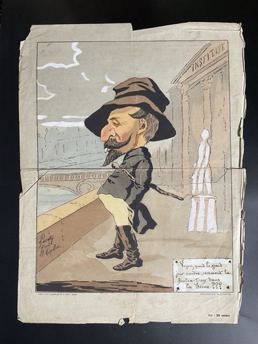 Affiche xixème caricature - affiche,