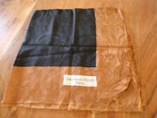 Vintage Foulard en soie BIANCHINI FERIER Paris  noir et marron