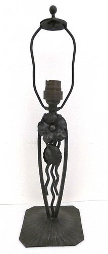 Pied lampe fer forgé - de,