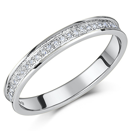 9ct bague mariage blanc - bague,