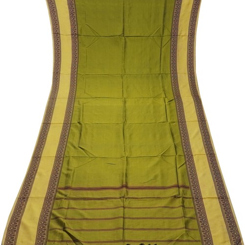 Saris vintage verts 100 soie - saris,