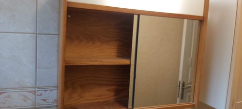 Armoire salle bain pin - armoire,