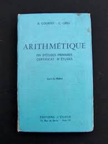 Arithmétique livre maitre - livre, du