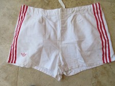 Short rugby BIARRITZ OLYMPIQUE vintage ADIDAS années 80 coton épais Trefoil XL