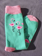 Paire Chaussette FLAMANT ROSE duo st valentin homme 41 42 43 44 45 46 FANTAISIE