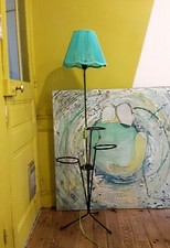 Vintage_remix, lampadaire porte-plantes.